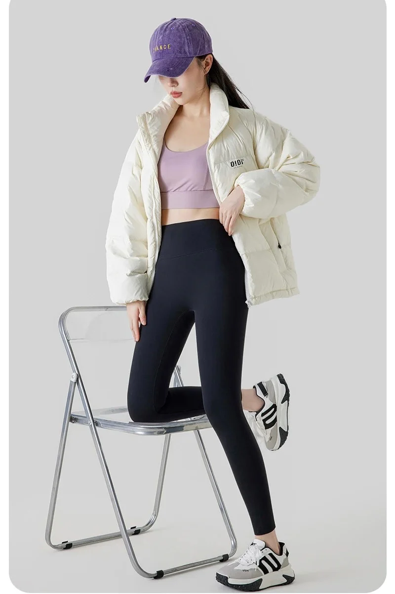 Rosa Slimming Premium Fleece Leggings In Black - Image 2