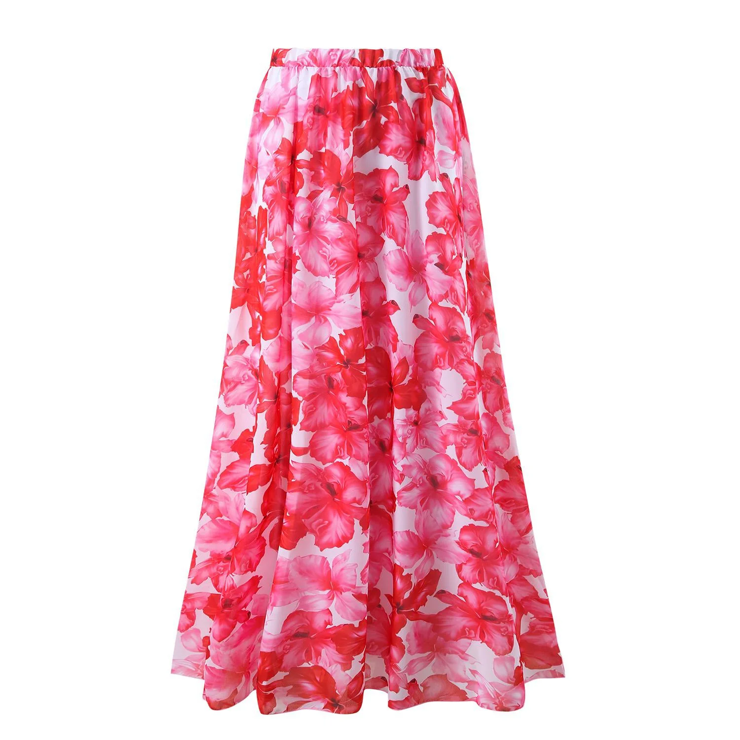 Rosita Floral Swimsuit With Skirt In Pink - Image 4