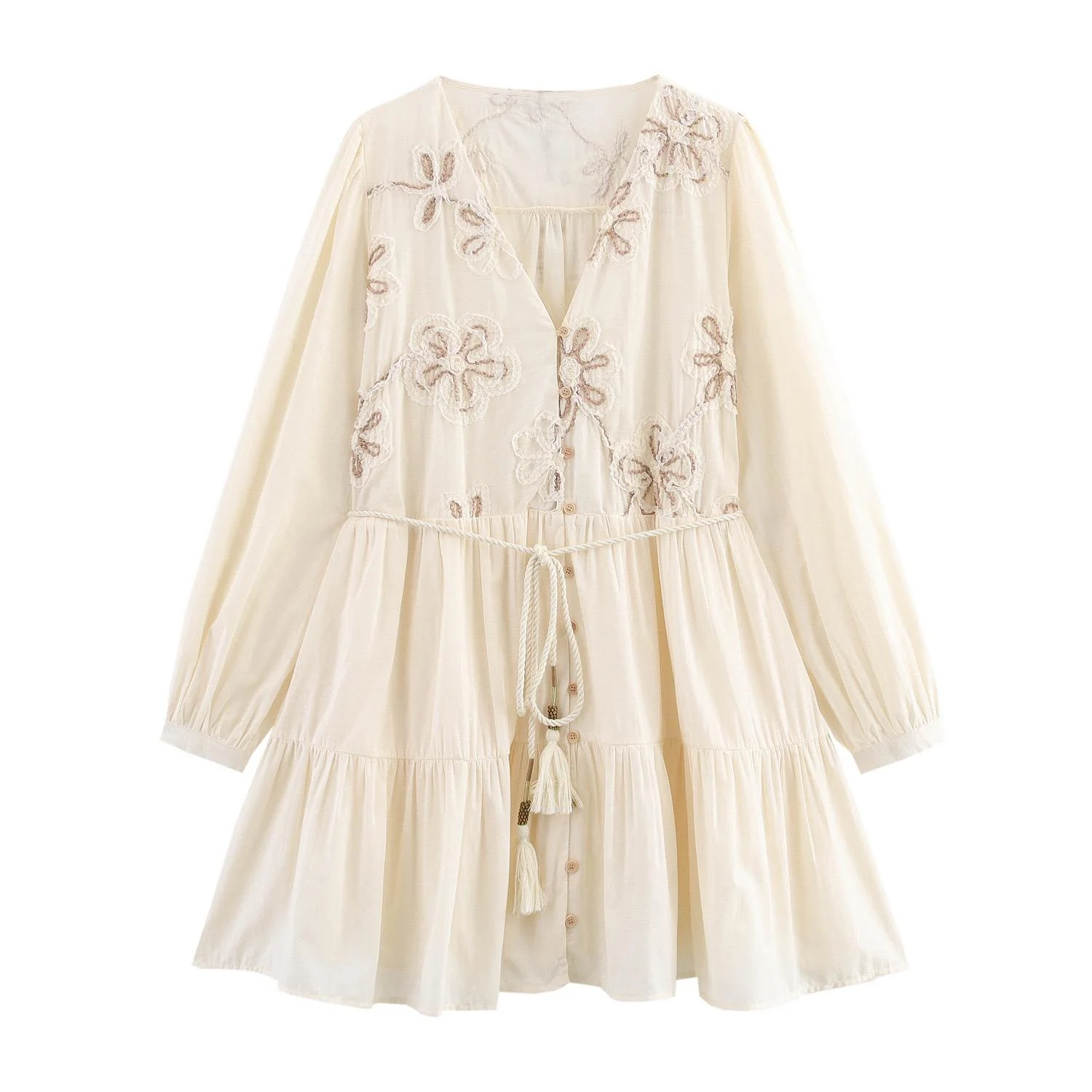 Rumaya Summer Holiday Dress In Off-White - Image 2