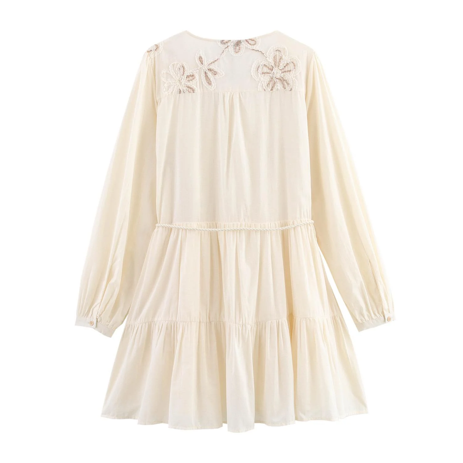 Rumaya Summer Holiday Dress In Off-White - Image 3