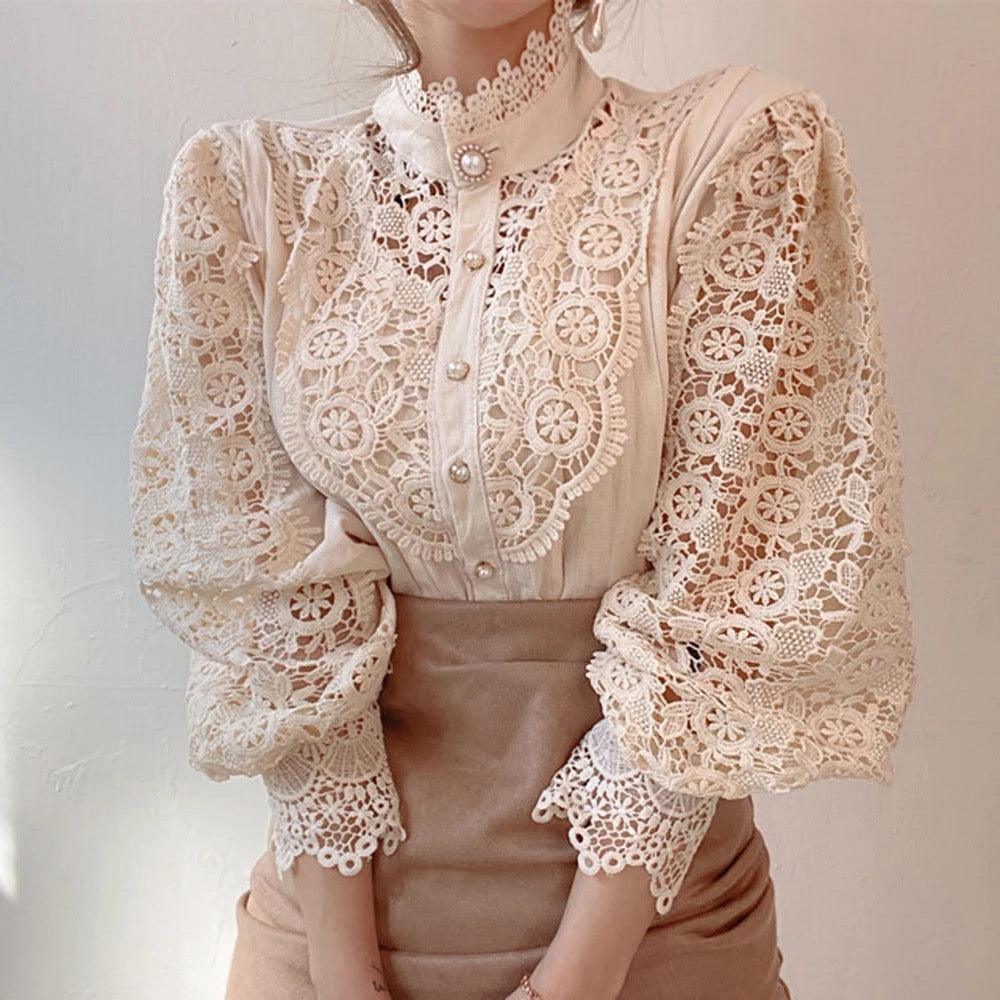 Sale Luxury Lace Blouse - Image 3