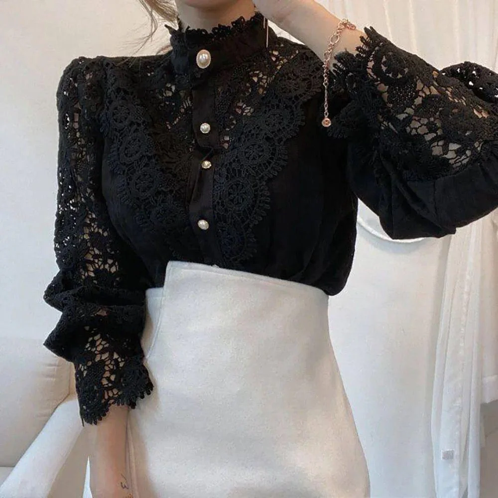 Sale Luxury Lace Blouse - Image 6