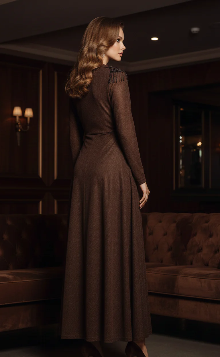 Salome Embellished Maxi Dress - Image 4