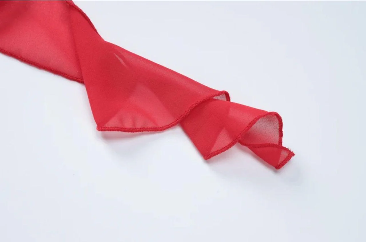 Salvia Ruffled Maxi Dress With Scarf - Image 9