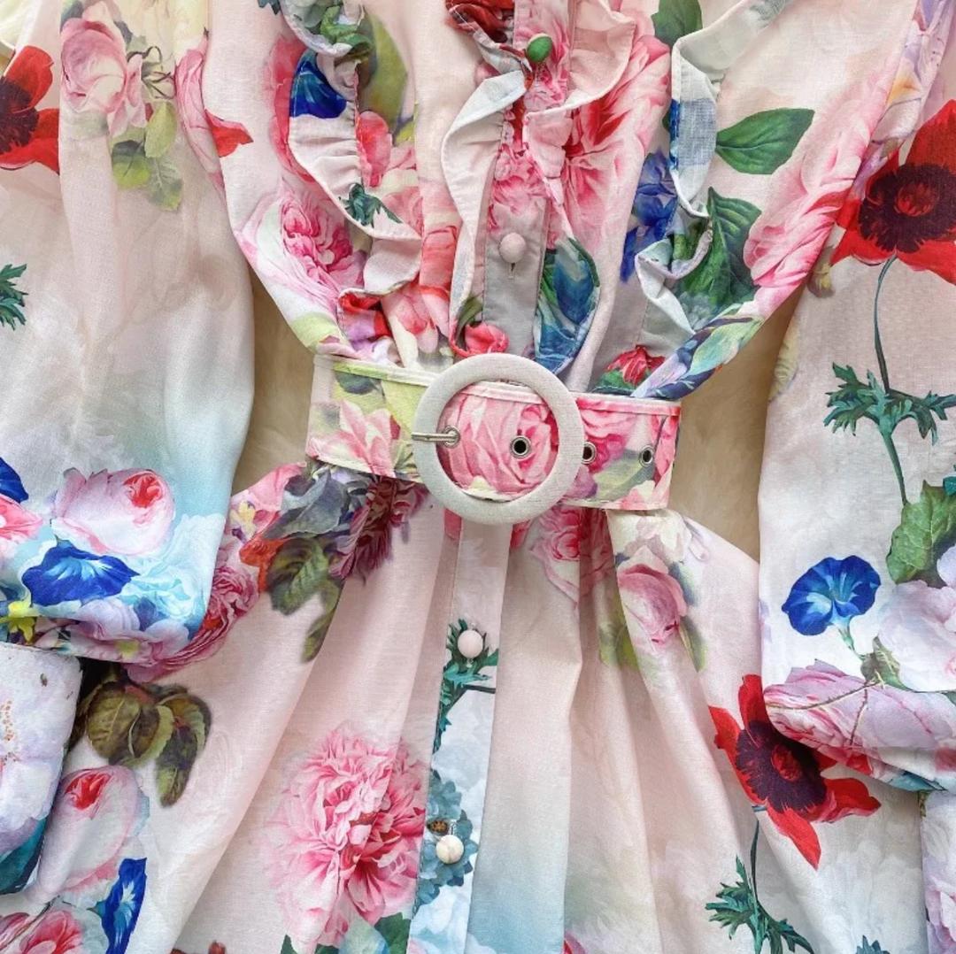 Samuel Floral Vintage Dress In Multicolor - Image 4