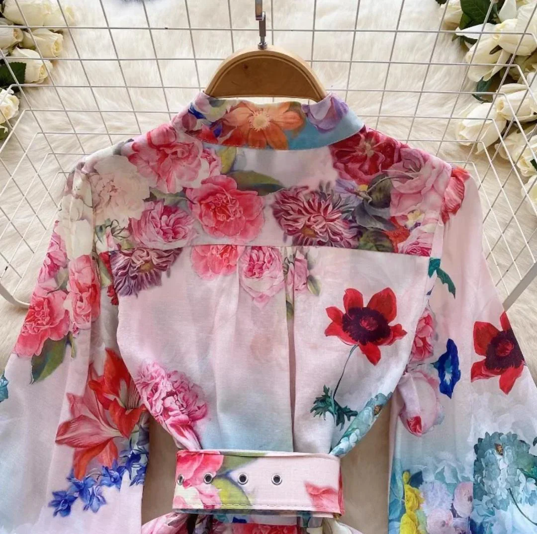 Samuel Floral Vintage Dress In Multicolor - Image 6