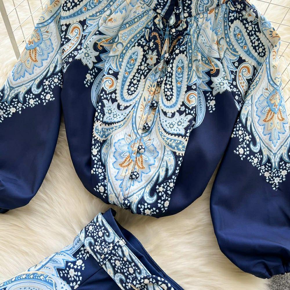 Sandy Coord Set In Navy Blue - Image 3