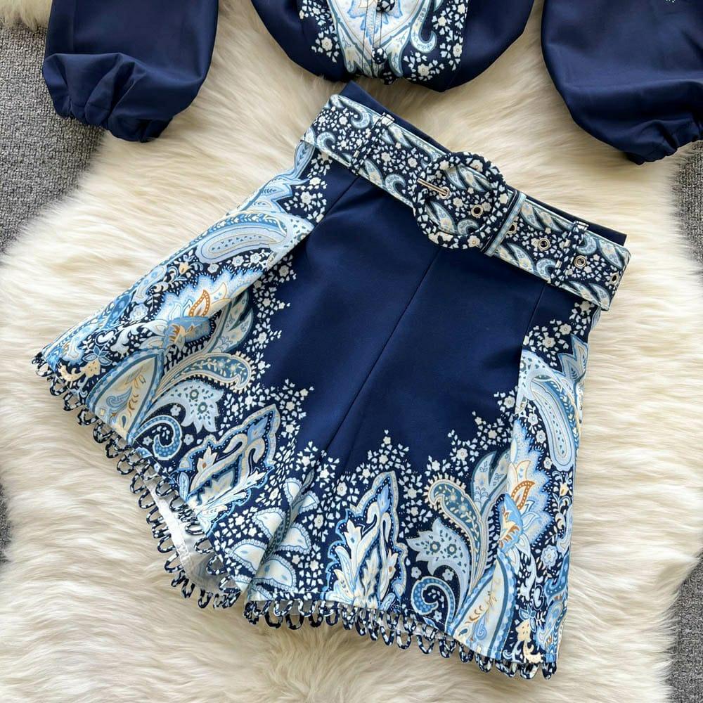 Sandy Coord Set In Navy Blue - Image 4