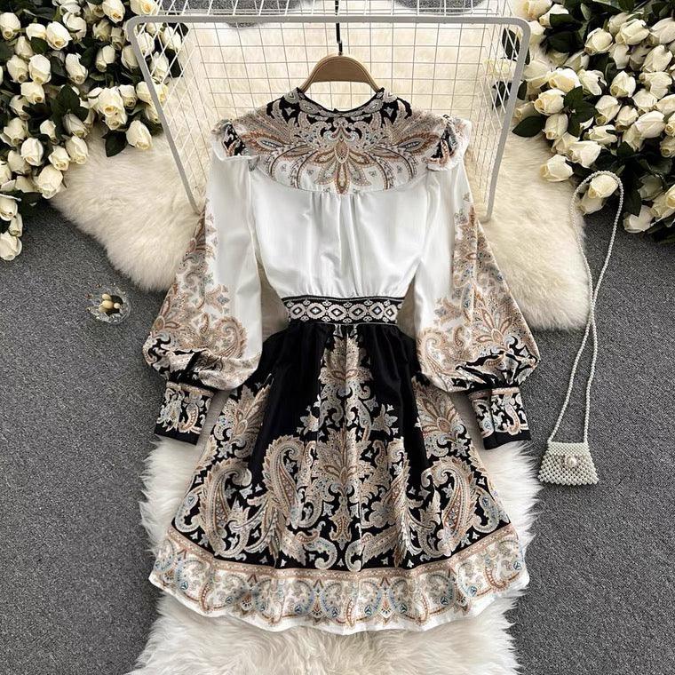Santorini Vintage Dress In White - Image 5