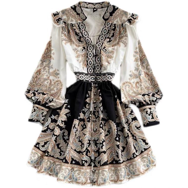 Santorini Vintage Dress In White - Image 6