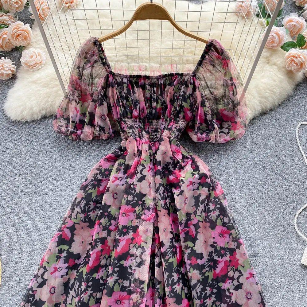 Sasha Floral Dress In Multicolor - Image 4