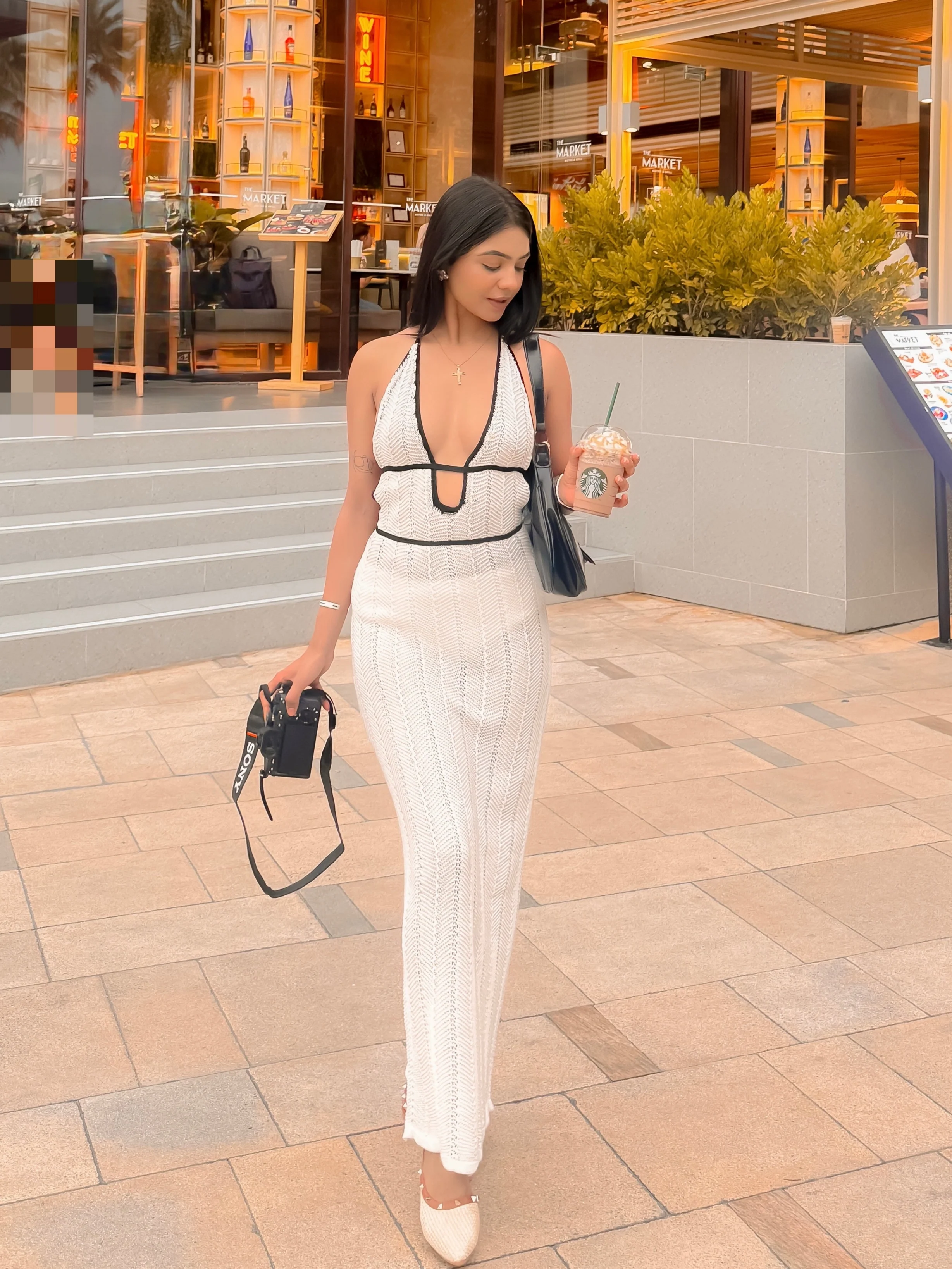Sassa Luxe Knit Soft Dress In White - Image 10