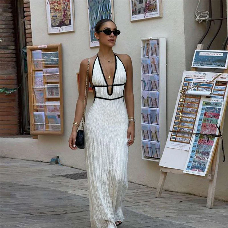 Sassa Luxe Knit Soft Dress In White - Image 9