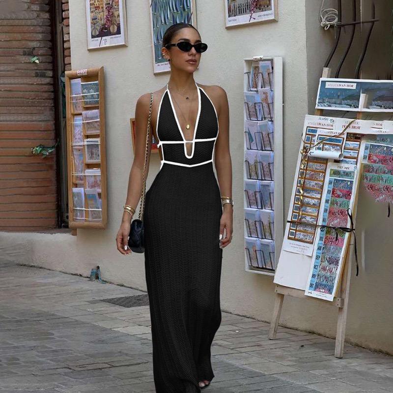 Sassa Luxe Soft Knit Dress In Black - Image 2