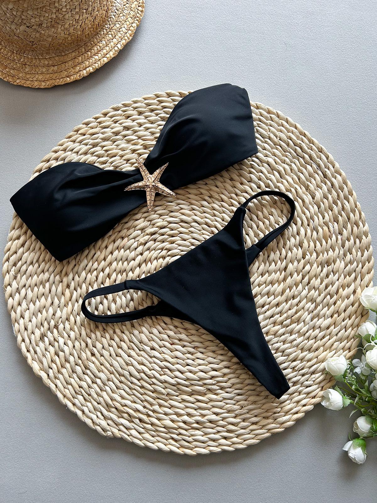 Sea Summer Bikini In Black - Image 2