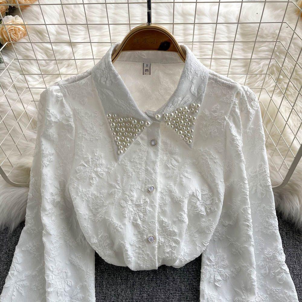 Sebia Embroidered Blouse In White - Image 3