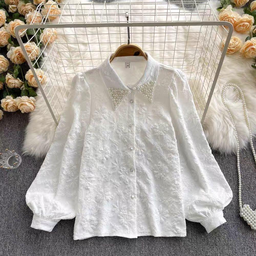 Sebia Embroidered Blouse In White - Image 2