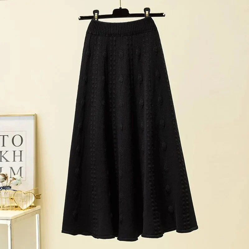 Semeah Statement Woolen Pleated Skirt - Image 5