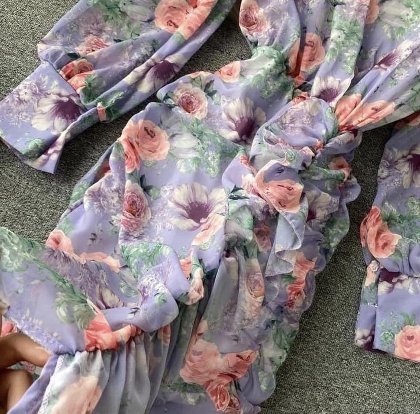 Semia Floral Dress In Lilac - Image 3