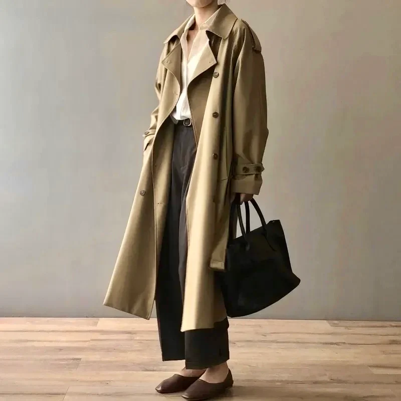 Seoul Statement Trenchcoat In Khaki - Image 2