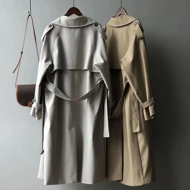 Seoul Statement Trenchcoat In Grey - Image 4