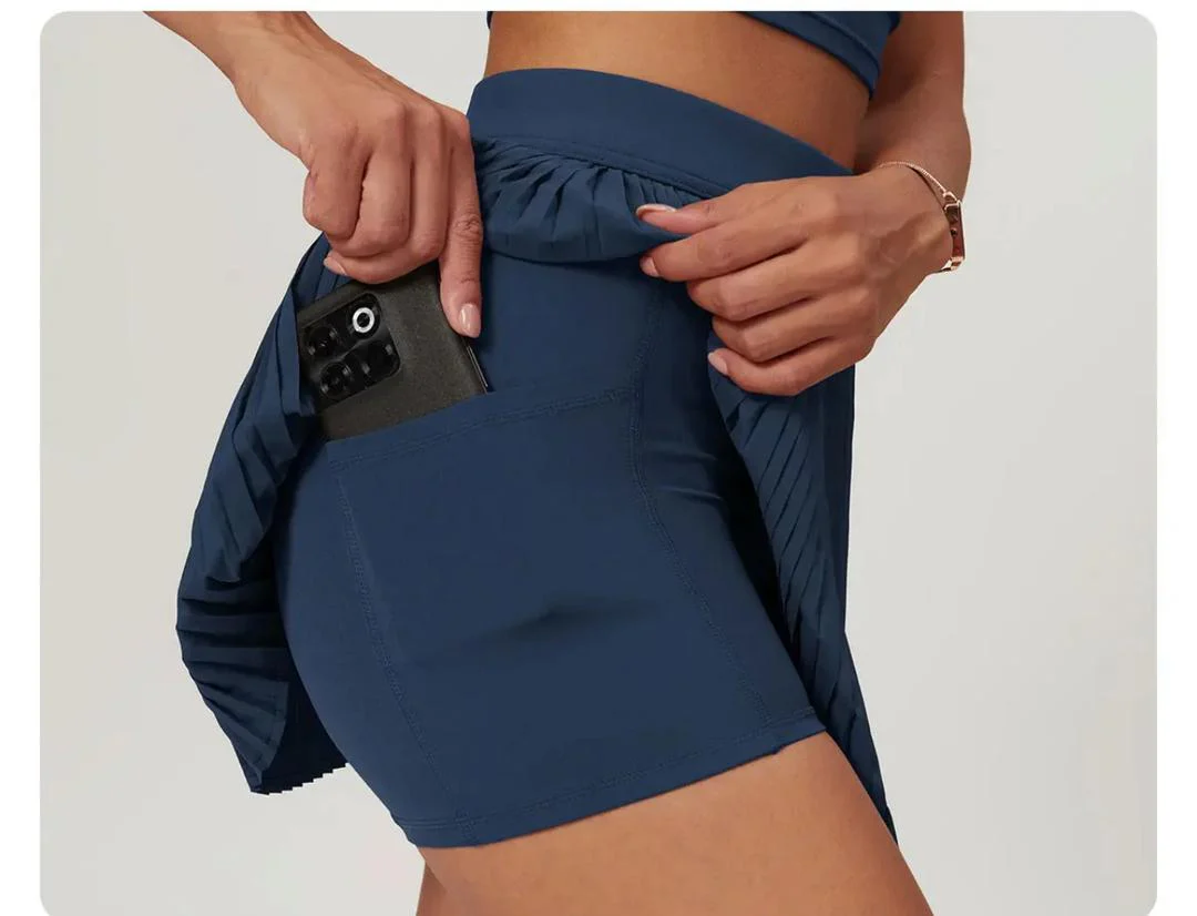 Sera Premium Activewear Set In Navy Blue - Image 3