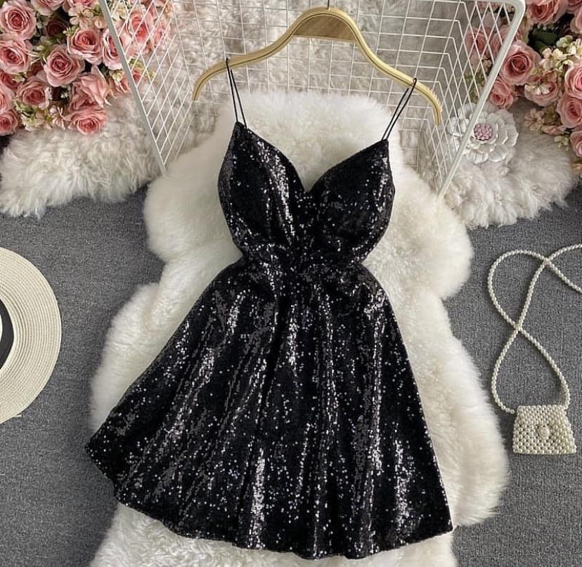 Serena Sequined Skater Dress - Image 2