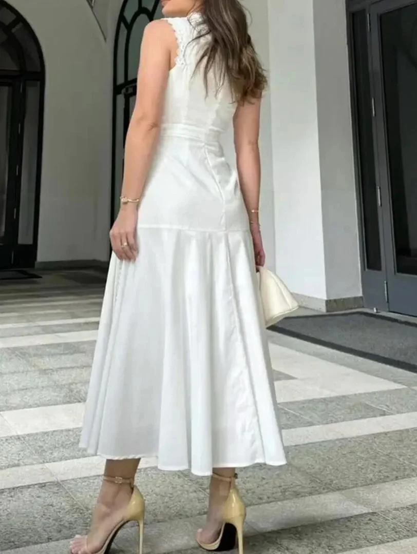 Serri Summer Holiday Dress In White - Image 6