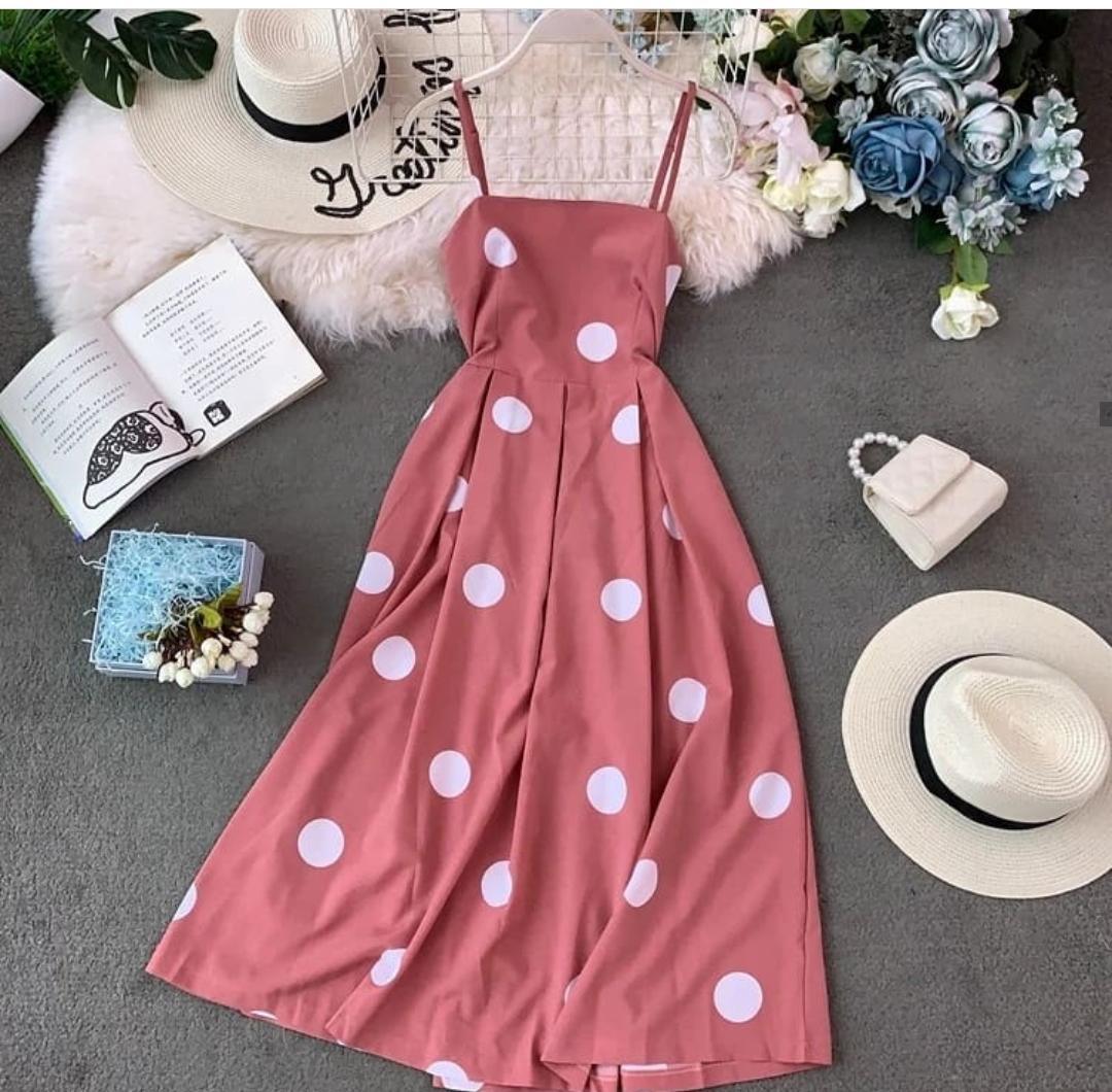 Sesta Polka Midi Dress - Image 2