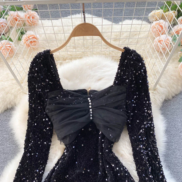 Shelly Party Dress In Black - Image 2