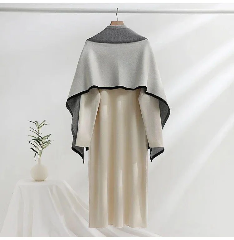 Shirley Statement Winter Dress with Stole - Image 6
