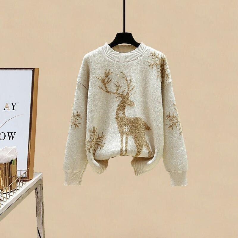 Siruki Woolen Coord Set In Beige - Image 2