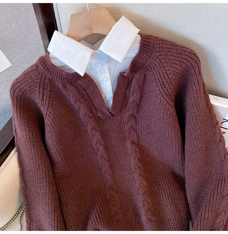 Siya Statement Tops with Attached Sweater - Image 12