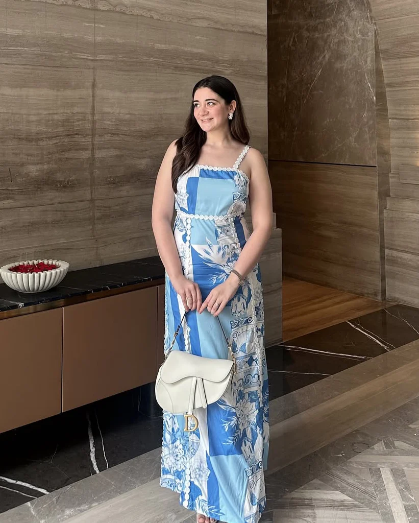 Solara Statement Summer Maxi Dress In Blue - Image 2
