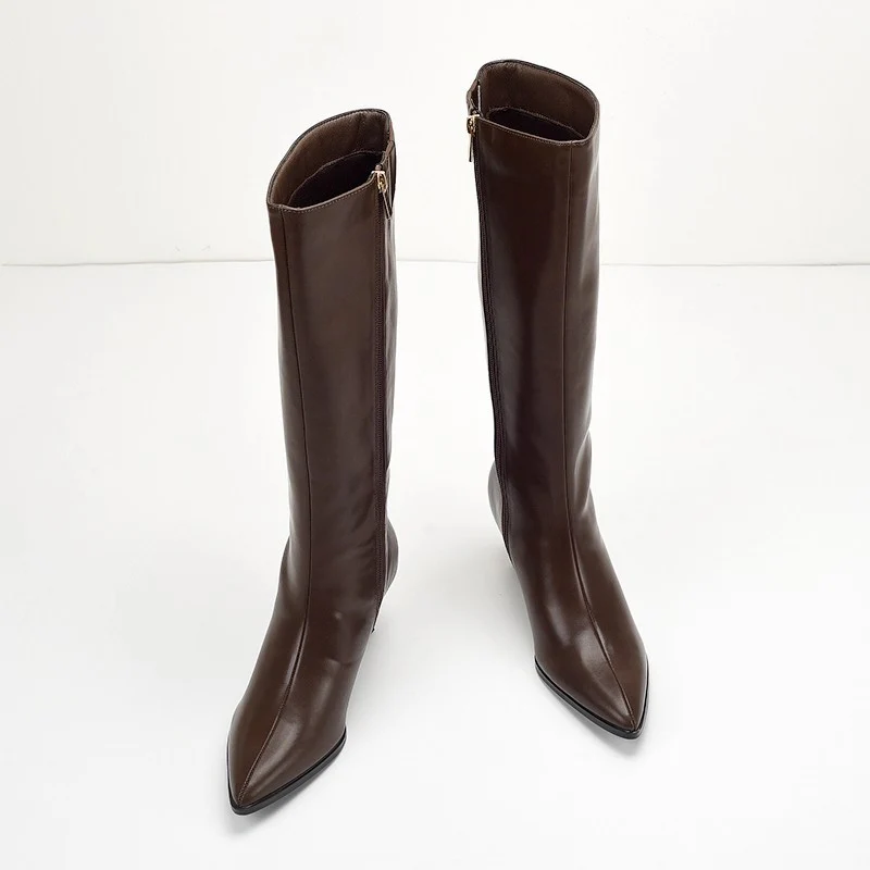 Solia Knee High Pointed Boots - Image 6