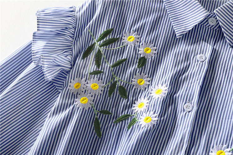 Solly Statement Floral Shirt In Blue - Image 3