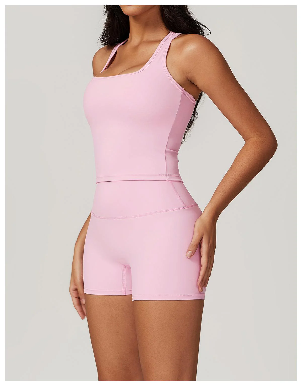 Sora Premium Activewear Set In Light Pink - Image 2