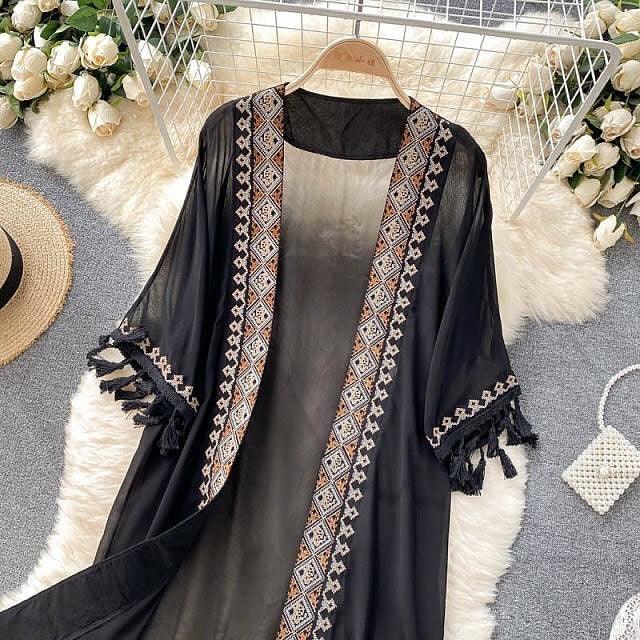 Sula Tasseled Cape - Image 3