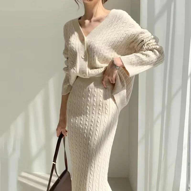 Sussane Winter Coord Set - Set of Sweater and Skirt - Image 2