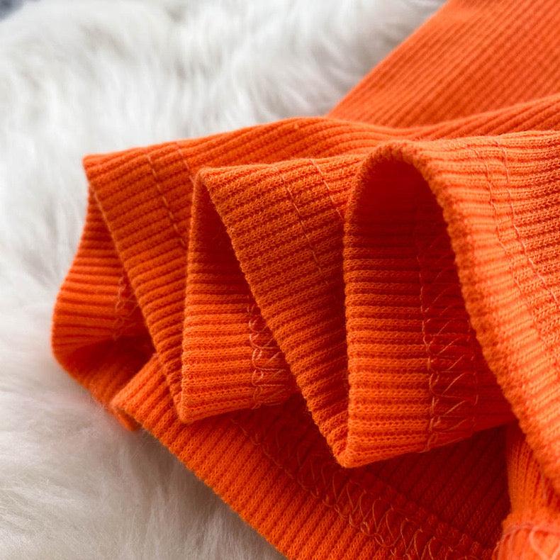 Suzie Tube Bodycon Dress In Orange - Image 5