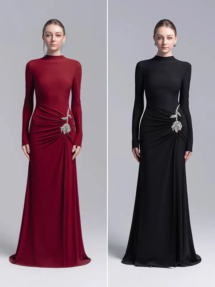 Svea Embellished Slit Maxi Dress - Image 8