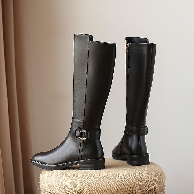 Sylvie Knee Leather Boots - Image 2