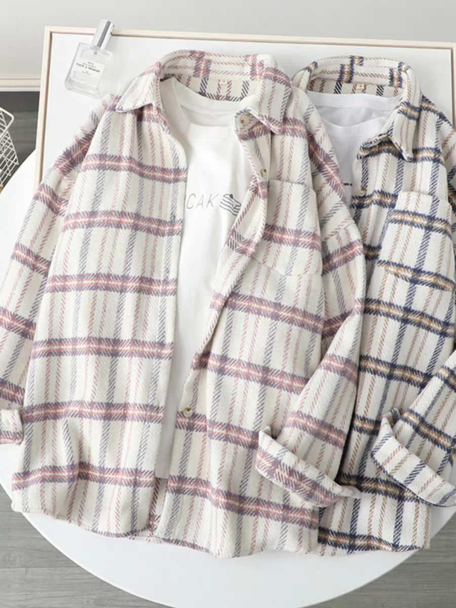 Tansy Flannel Shirt In Pink - Image 5
