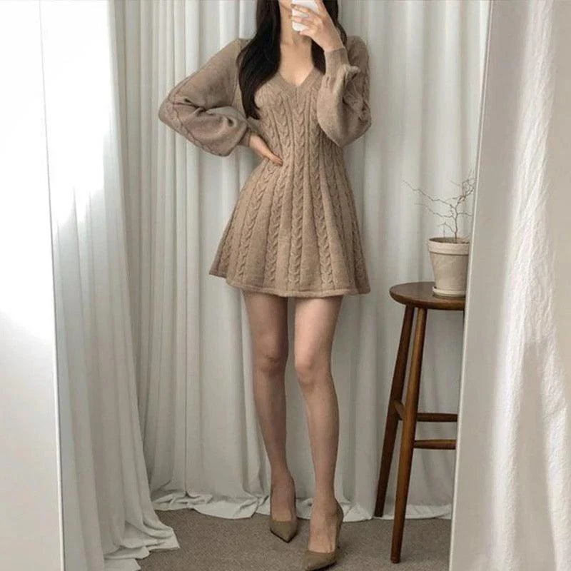 Taron Knitted A- Line Dress - Image 6
