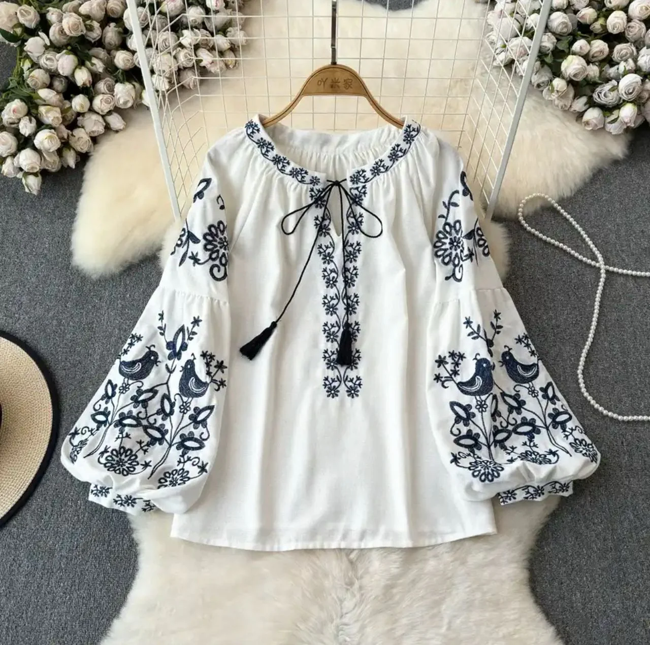 Teo Embroidered Summer Top