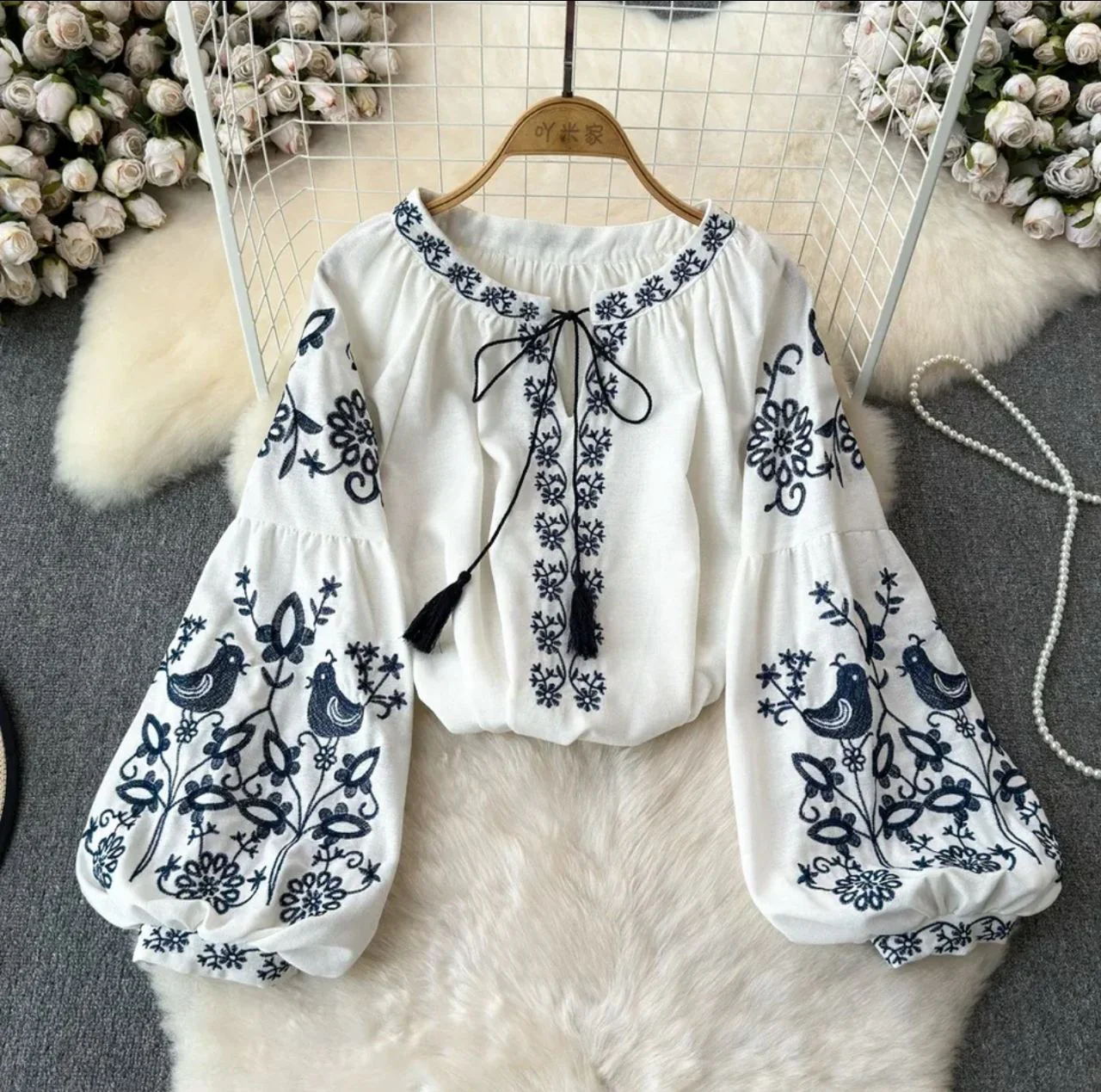 Teo Embroidered Summer Top - Image 4
