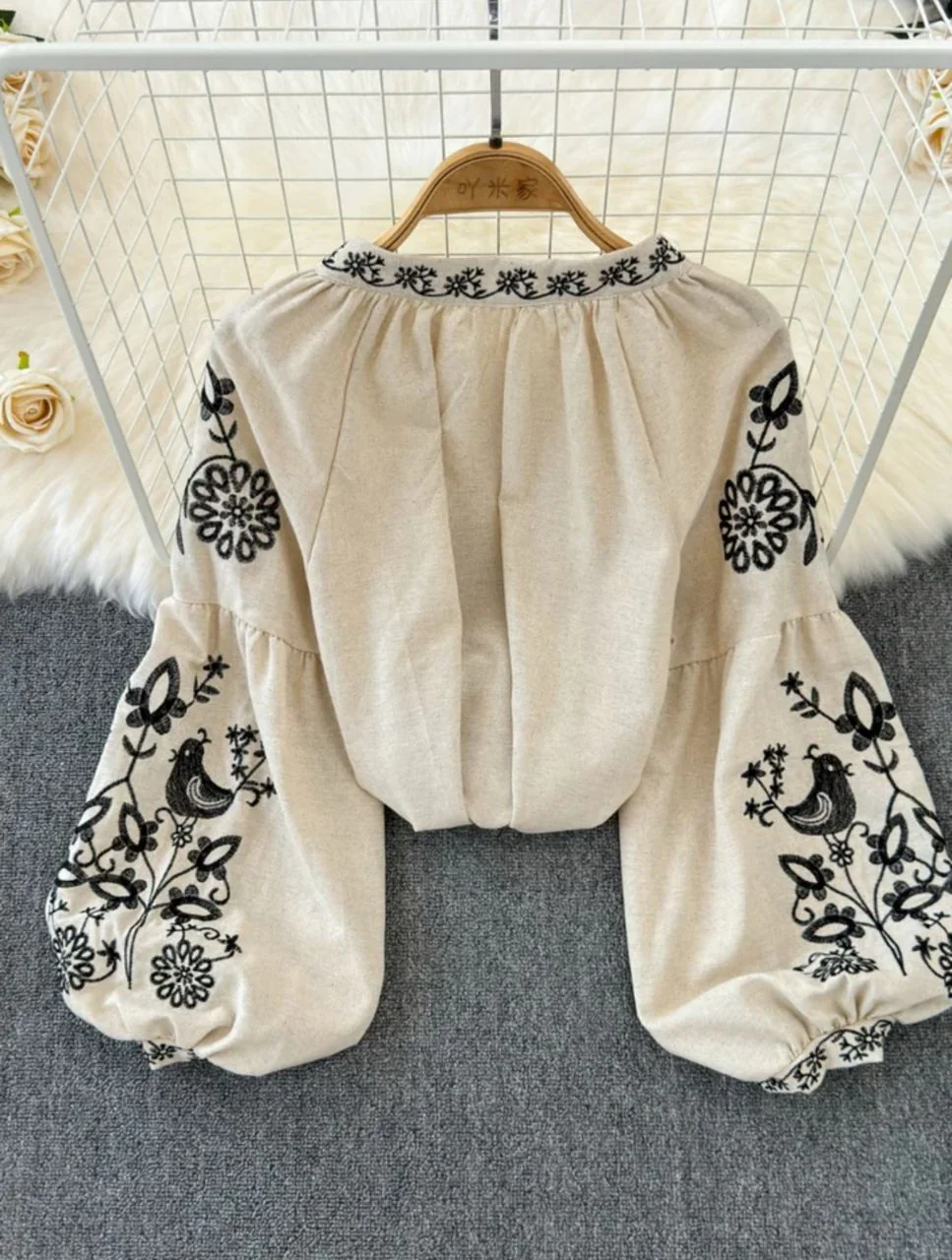 Teo Embroidered Summer Top - Image 8