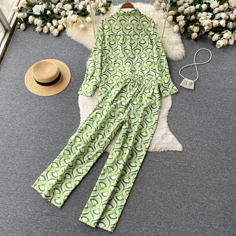 Terra Abstract Coord Set In Olive - Image 3