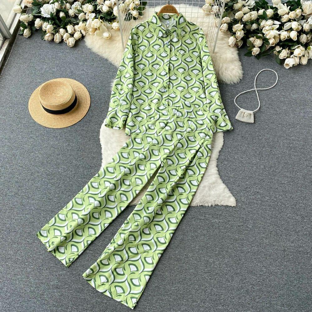 Terra Abstract Coord Set In Olive - Image 4