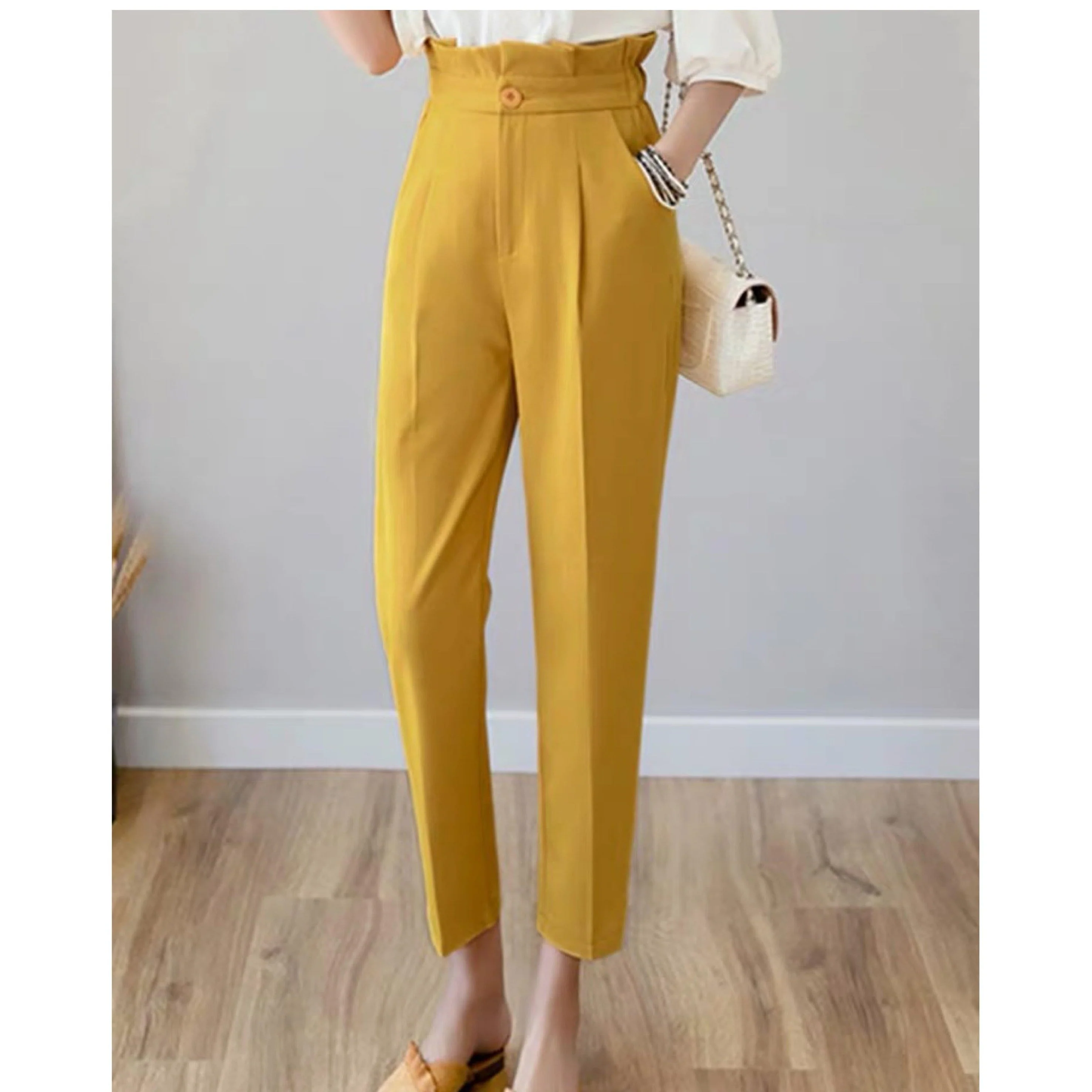 Terry Ruffled Pants